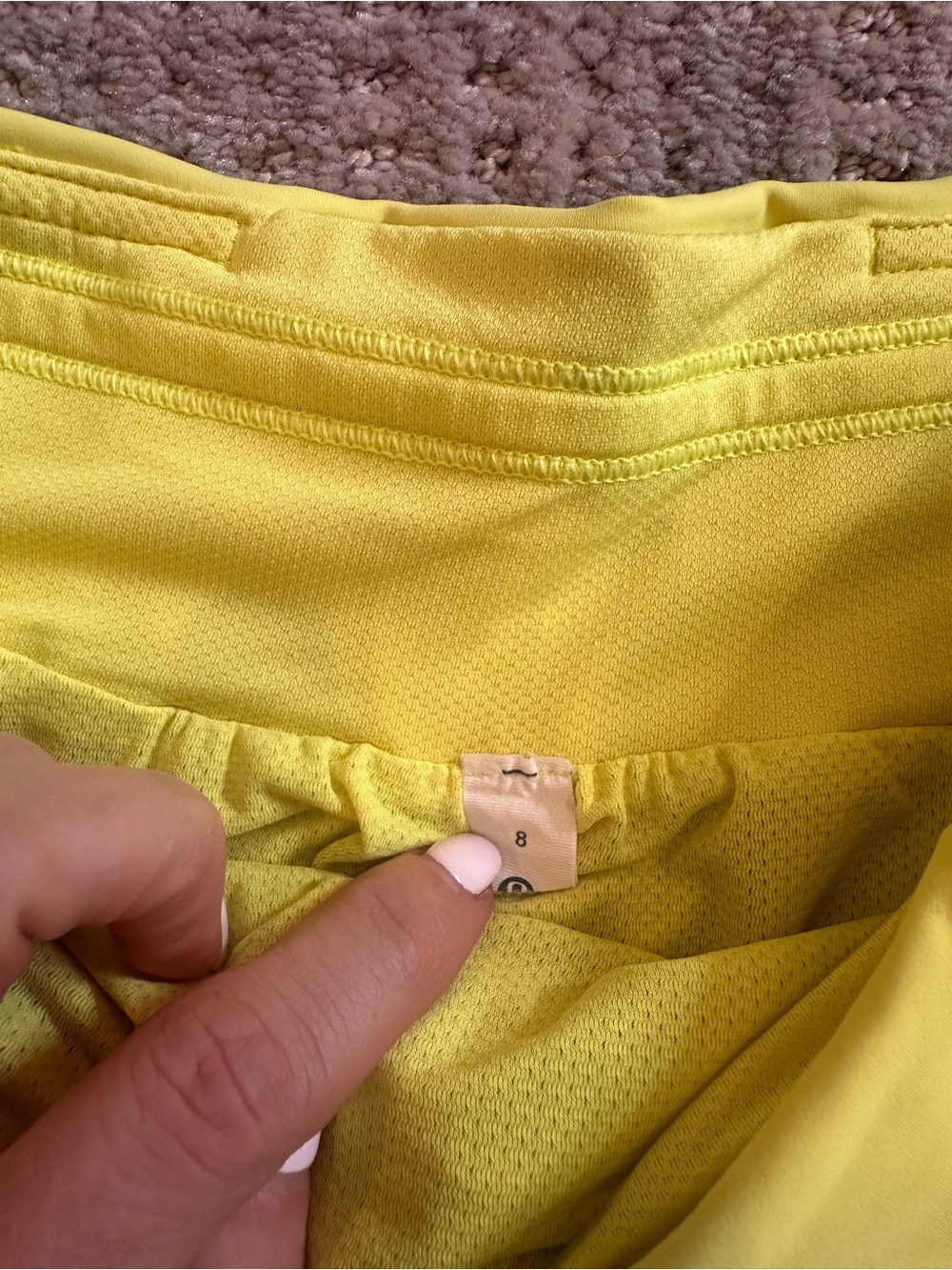 lululemon athletica Women’s Athletic Shorts - Black, Light Blue, Yellow - Picture 3 of 3